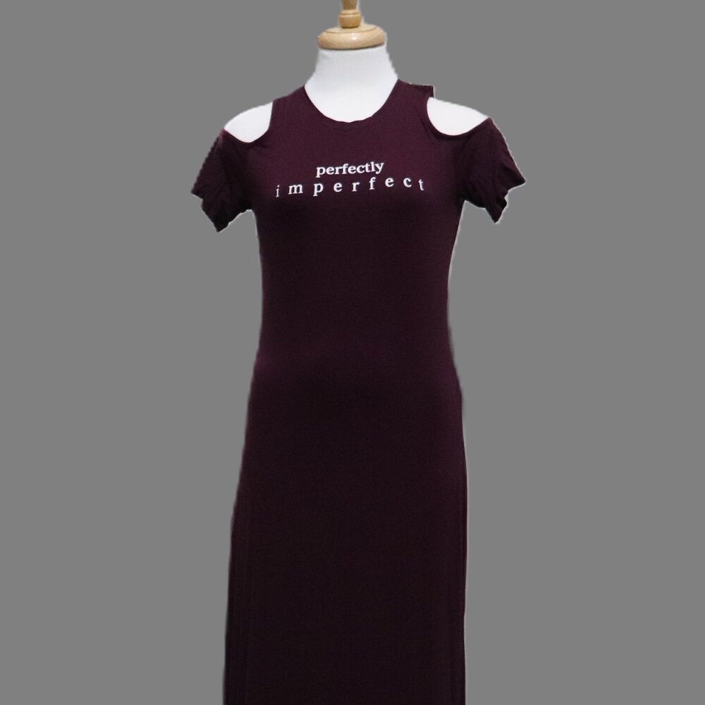 Crissa Women's Purple Dress with Side Slit
